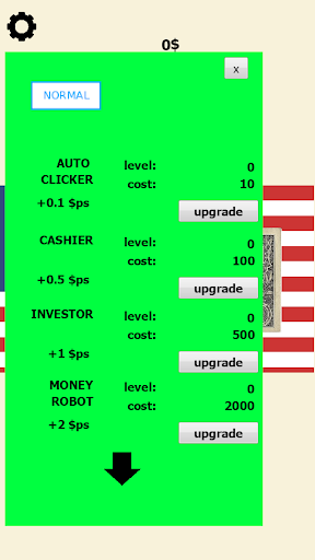 Dollar Clicker Screen 3