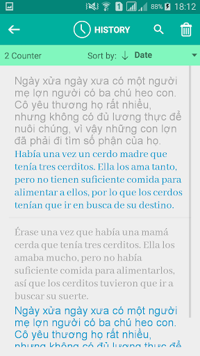 Vietnamese Spanish Translator Screen 2