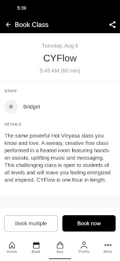 Charlotte Yoga Screen 3