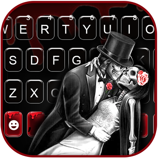 Skeleton Love Keyboard Backgro logo