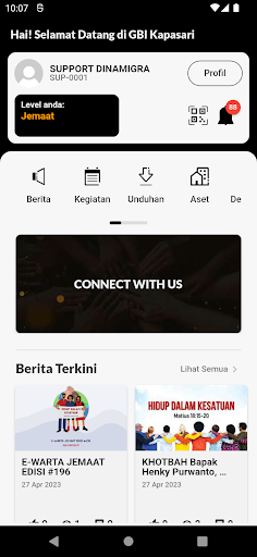 Android application GBI Kapasari screenshort