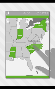 Screenshot 6 E. Learning U.S. Map Puzzle android