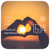Love Sunset weather widget icon