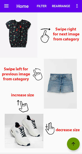 Android application What to wear Today My Clothes screenshort
