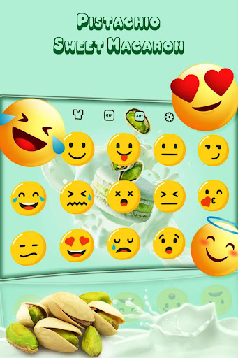 Pistachio sweet macaron keyboard