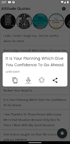 Screenshot 1 Attitude Quotes and Sayings android