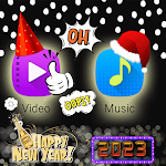 Cover Image of Download New Year video maker 2023  APK