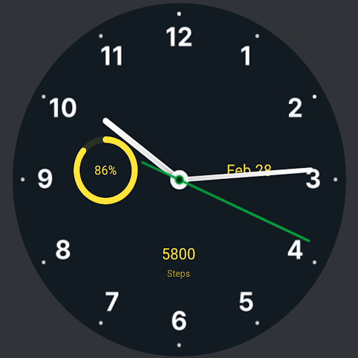 Android application Appsty Simple Watch Face screenshort