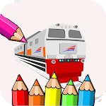 Cover Image of डाउनलोड coloring train game  APK