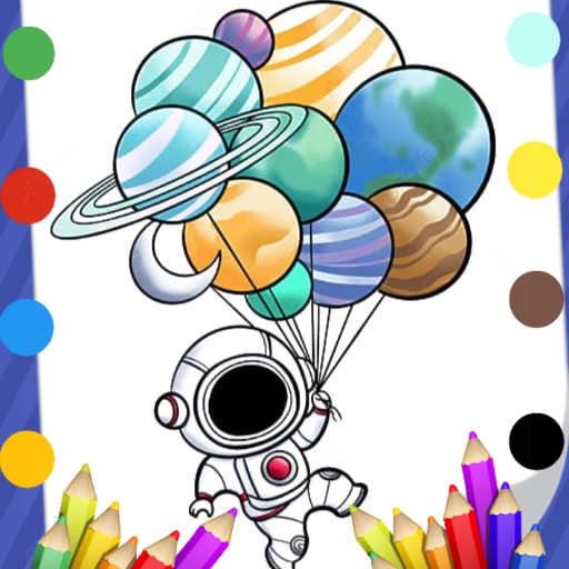 Astronaut Coloring Game