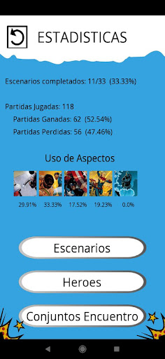 M Champions LCG Statistics Screen 3