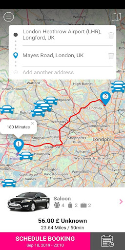 Celine Travel London Transfer Screen 2