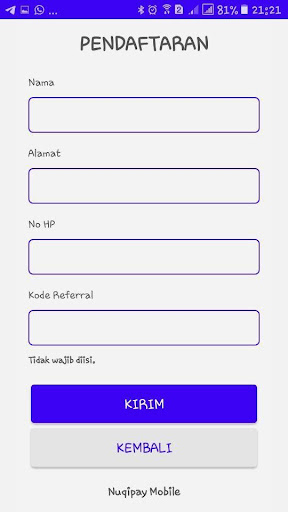 Nuqipay Mobile Screen 2