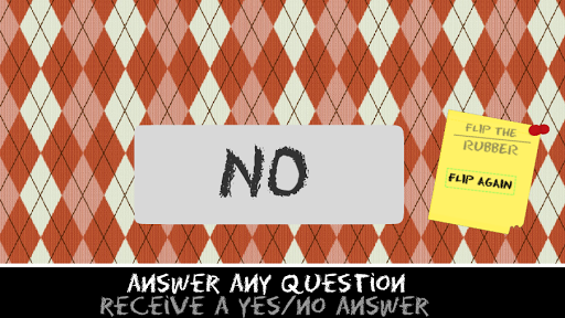 Yes No Rubber Screen 2