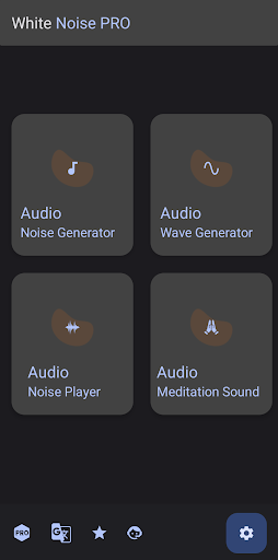 Android application White Noise Audio Sleep Sound screenshort