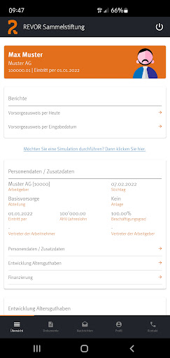 REVOR Sammelstiftung Screen 2