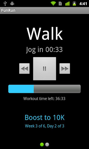 Android application Train for a 5K or 10K screenshort