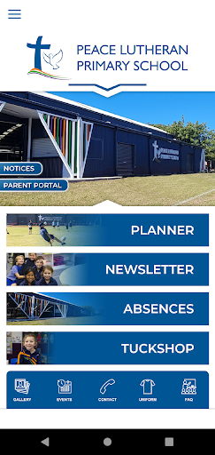 Android application Peace Lutheran Primary School screenshort