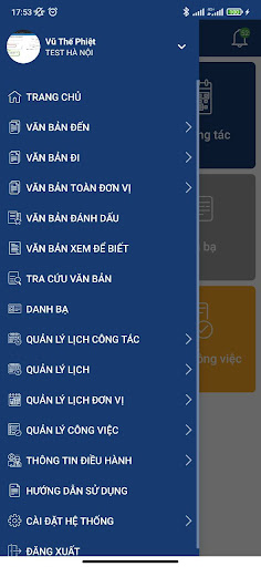 Android application QLVB HÀ NỘI screenshort