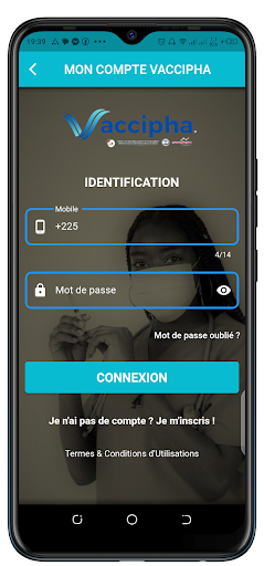 Android application Vaccipha screenshort