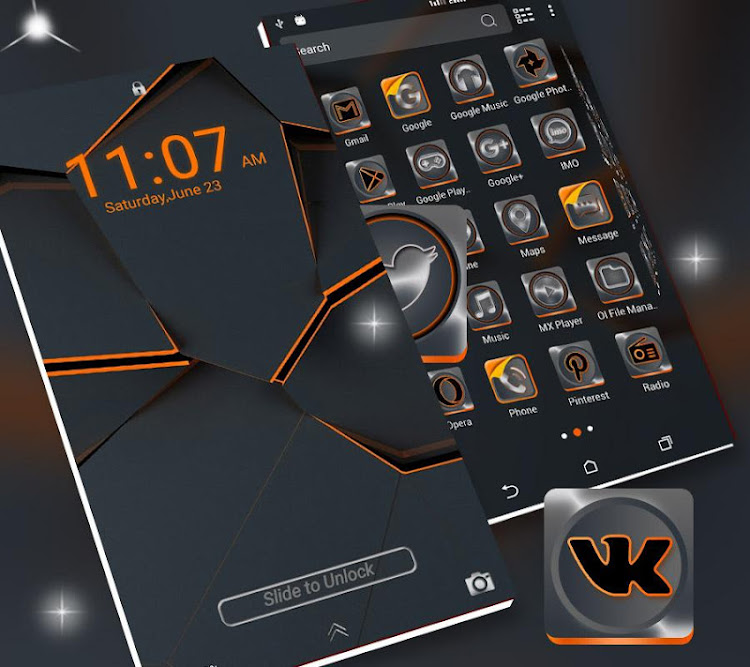 Simple Black Launcher Theme - 5.0 - (Android)
