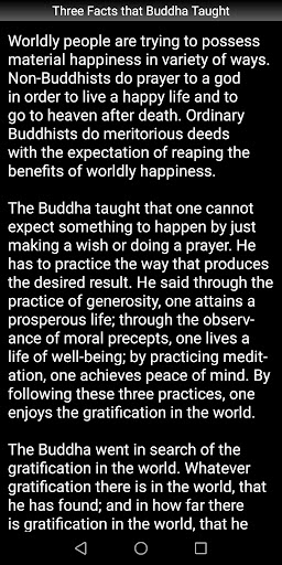 Three Facts that Buddha Taught Screen 3