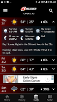 screenshot of WIBW 13 Weather app