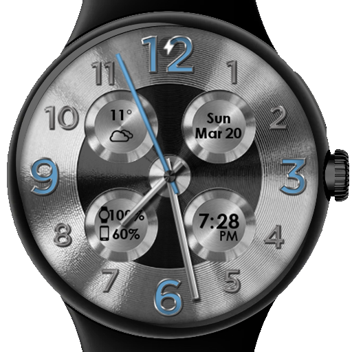 Brushed Silver HD Watch Face 5.0.0 Icon