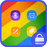 Rainbow Lock screen theme icon