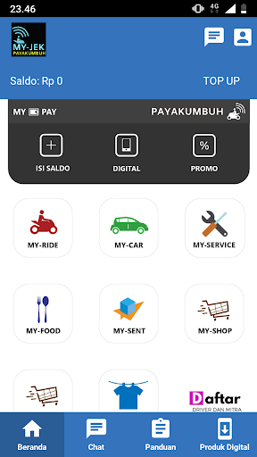 Android application My Jek Payakumbuh - Transporta screenshort