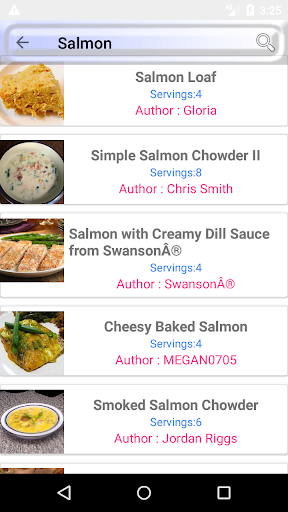 Salmon fish recipe Screen 3
