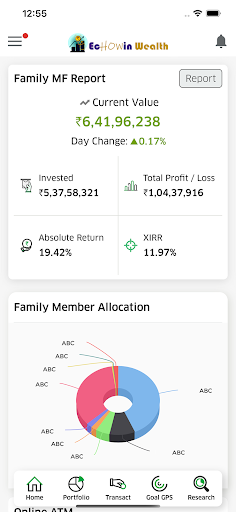 Android application Echowin Wealth screenshort