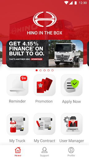 Android application Hino In The Box (Customer) screenshort