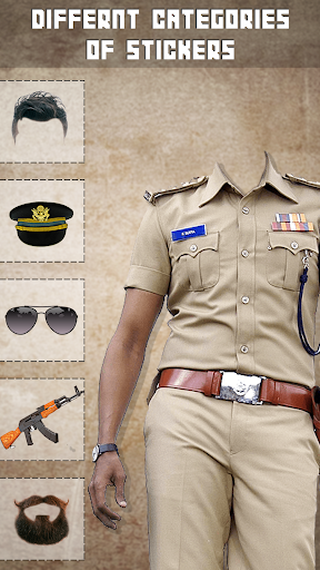 Android application Police Suit Photo Editor 2024 screenshort