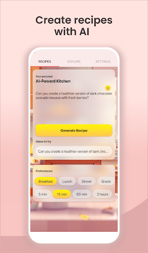 Screenshot of AI Recipe: Recipes Generator