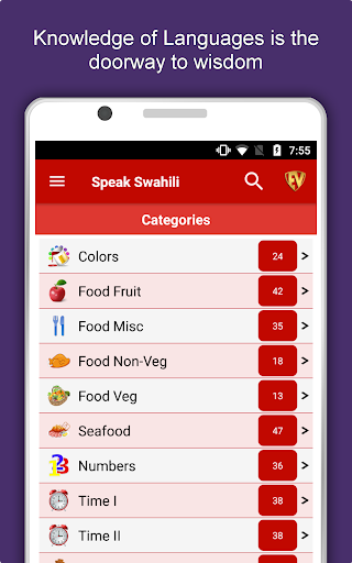 Screenshot of Learn Swahili Language Offline