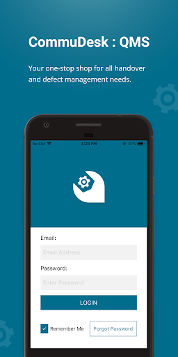 Android application CommuDesk: QMS screenshort