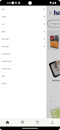 Android application Hayvan Sever screenshort