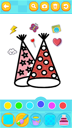 Glitter Birthday Cake Coloring Screenshot 3 - AppWisp.com