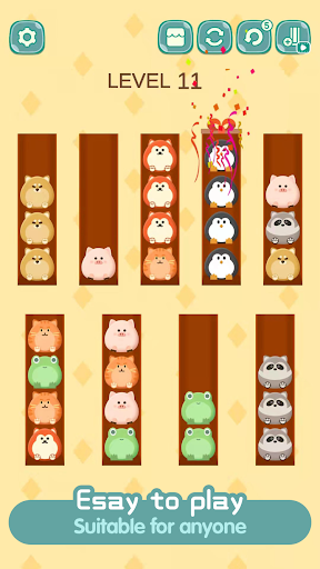 Animal Puzzle：Color Sort Game Screen 3