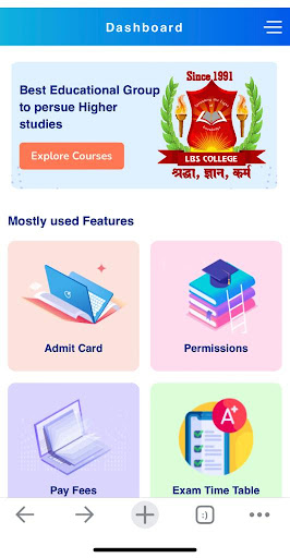 Android application College Plus screenshort