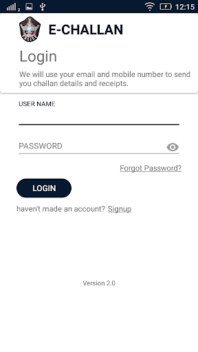 Android application E-Challan For Andhra Pradesh P screenshort
