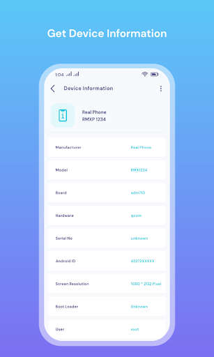 Android application Phone Hardware & Software Info screenshort