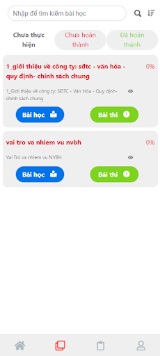 Android application Glico Training screenshort