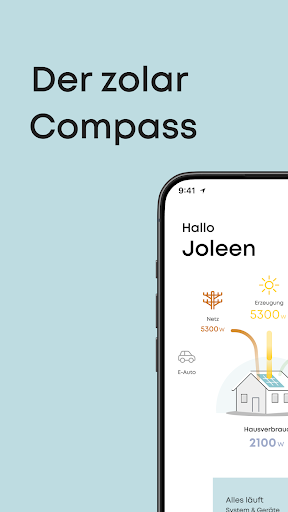 Android application zolar Compass screenshort