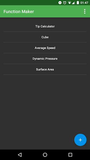 Android application FunctionMaker screenshort