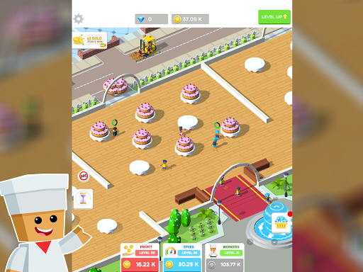 Idle Food Builder – Cakes Factory Tycoon Game