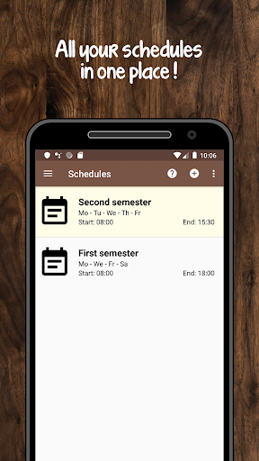 Class Schedule Screenshot 3 - AppWisp.com