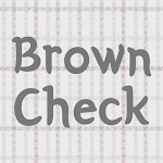 Cover Image of ダウンロード Brown Check - 심플 카톡테마  APK