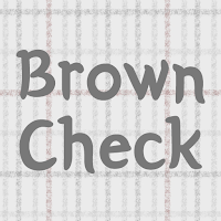 Brown Check - 심플 카톡테마